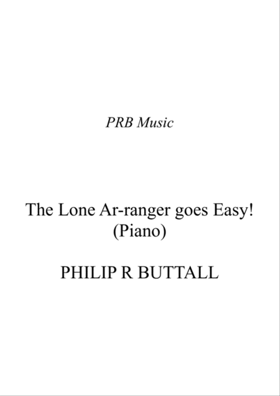 The Lone Ar-ranger goes Easy! (Piano Solo) Piano Solo scores gallery preview page 1