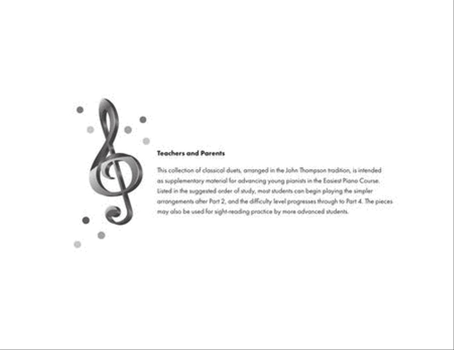 First Classical Duets Easy Piano scores gallery preview page 3