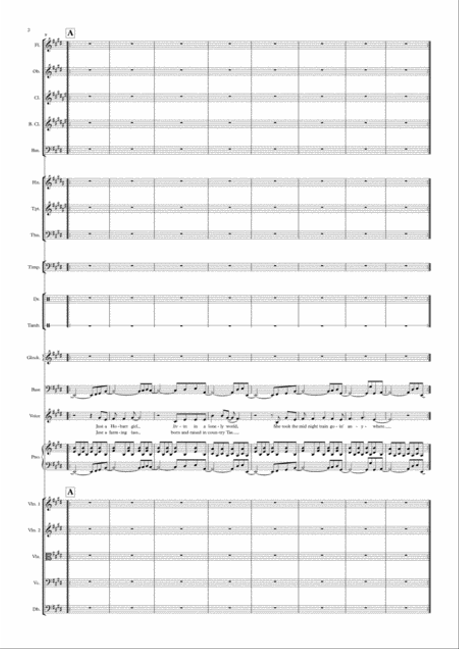 Don't Stop Believin' - Score Only Full Orchestra scores gallery preview page 2