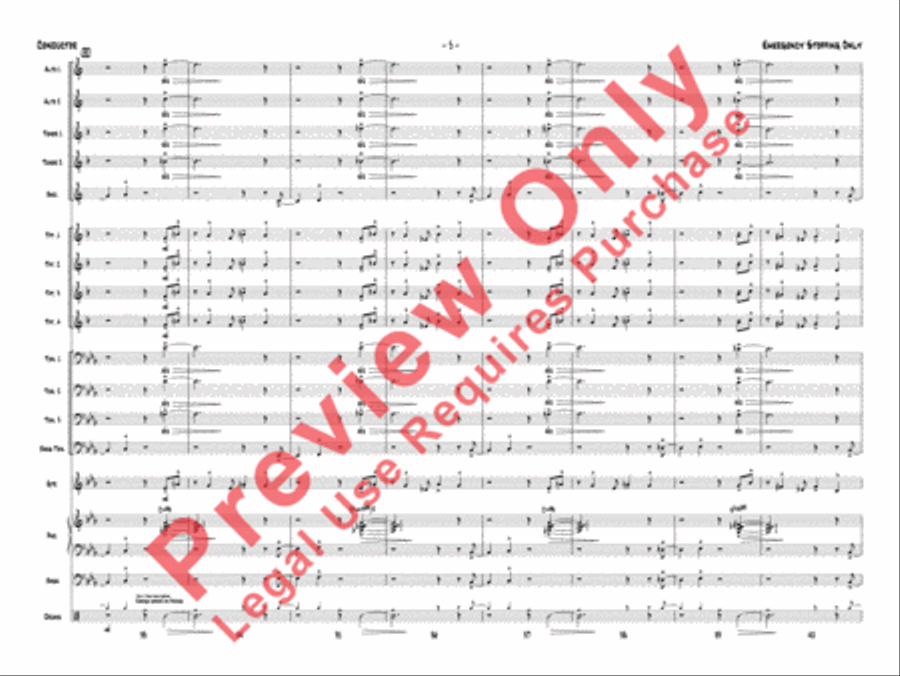 Emergency Stopping Only Jazz Ensemble scores gallery preview page 8