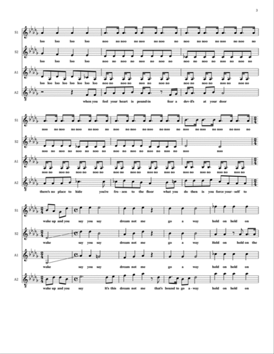 Hold On 4-Part scores gallery preview page 3