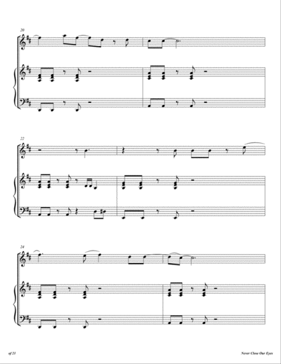 Never Close Our Eyes Flute Solo scores gallery preview page 5