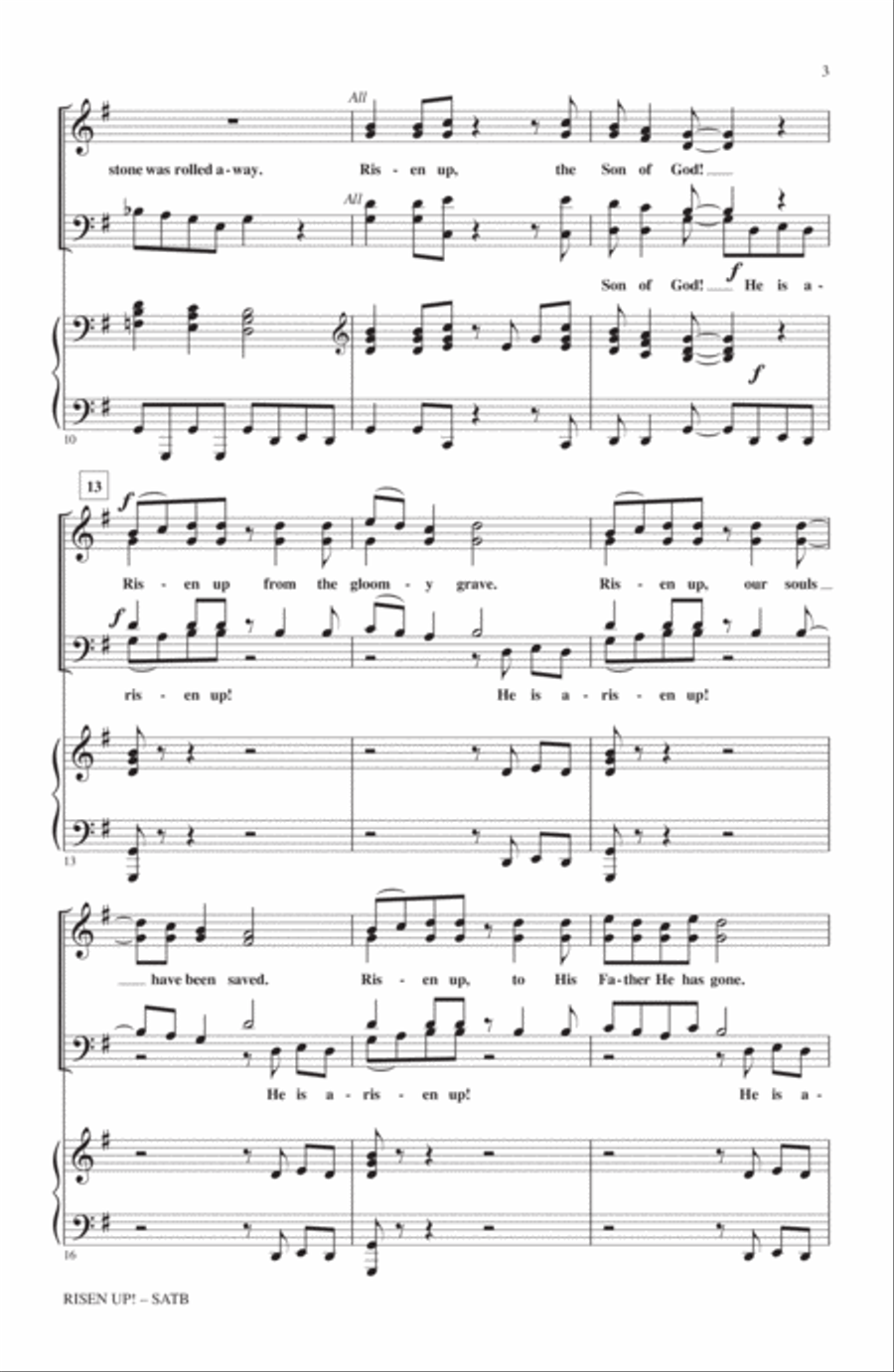 Risen Up! Risen Up! 4-Part scores gallery preview page 2
