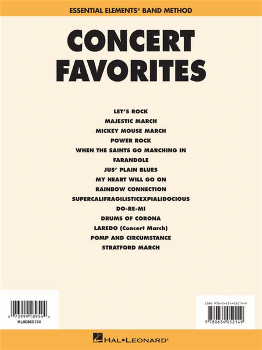 Concert Favorites Vol. 1 – Percussion