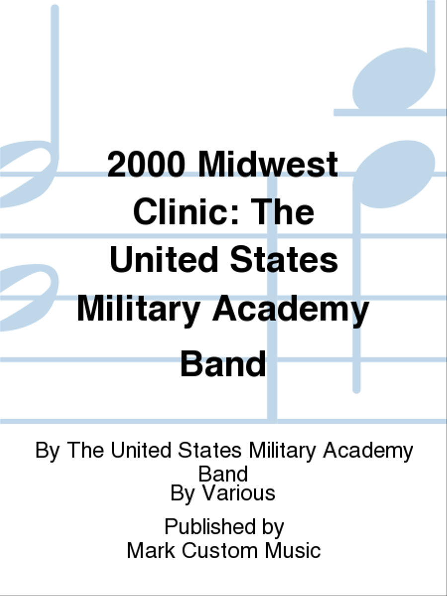 2000 Midwest Clinic: The United States Military Academy Band Concert Band scores gallery preview page 1