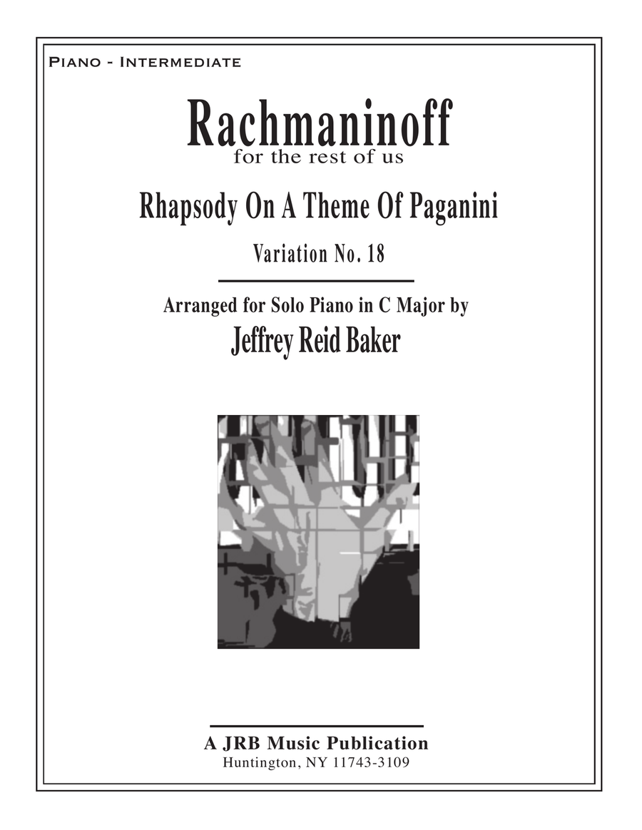Variation 18 from Rachmaninoff's Rhapsody On A Theme Of Paganini Piano Solo scores gallery preview page 1