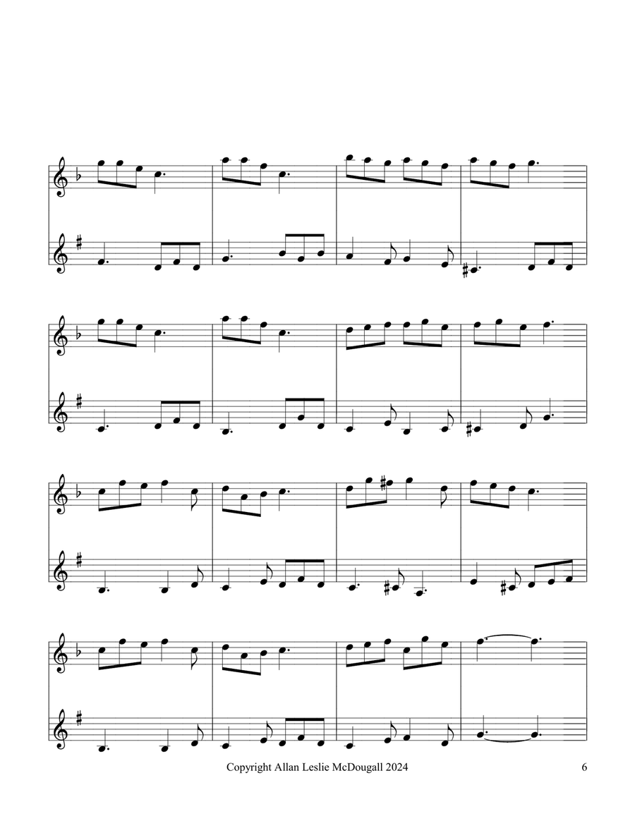 Four Personalities Woodwind Duet scores gallery preview page 6
