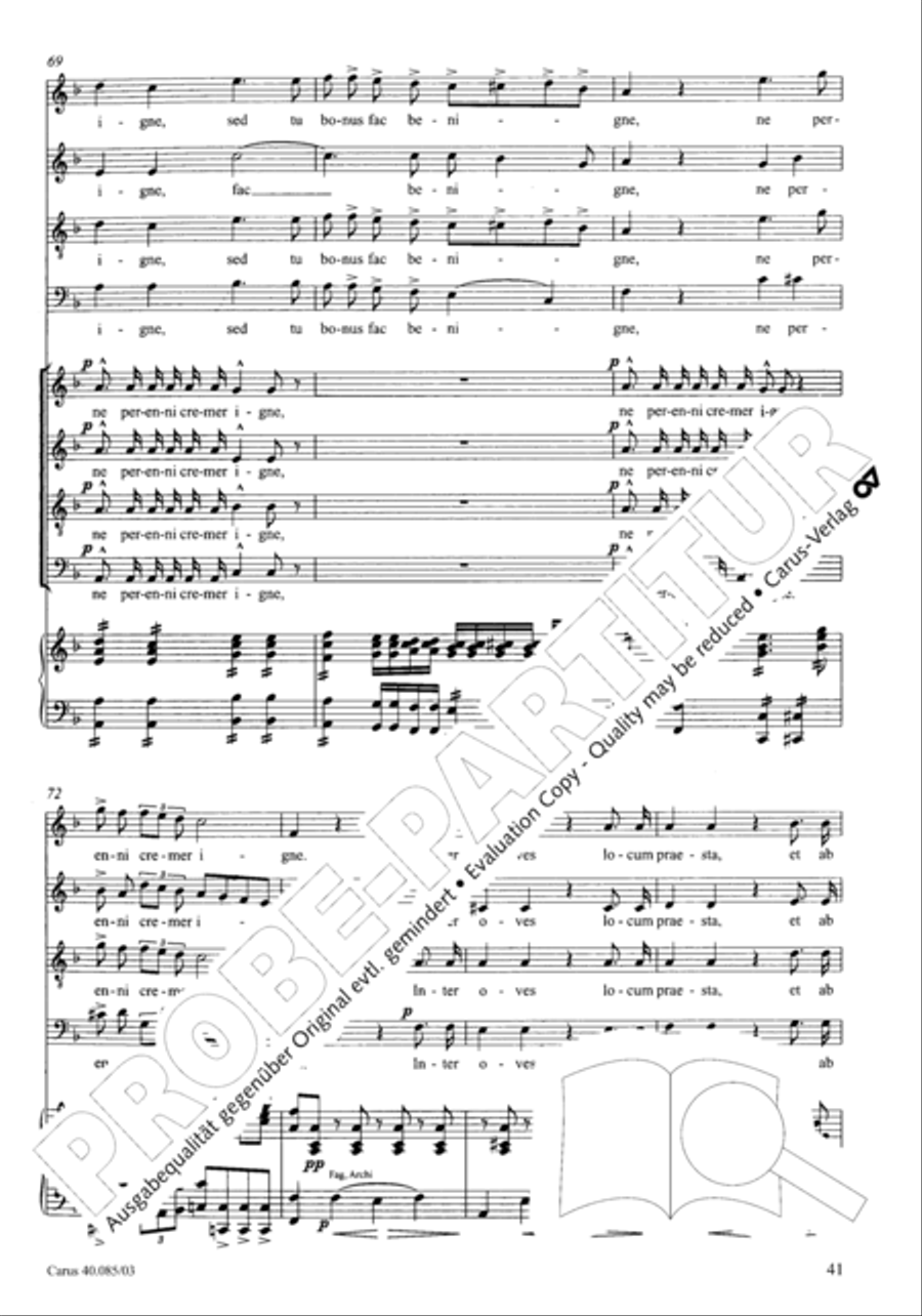 Missa pro defunctis Missa pro defunctis 4-Part scores gallery preview page 42