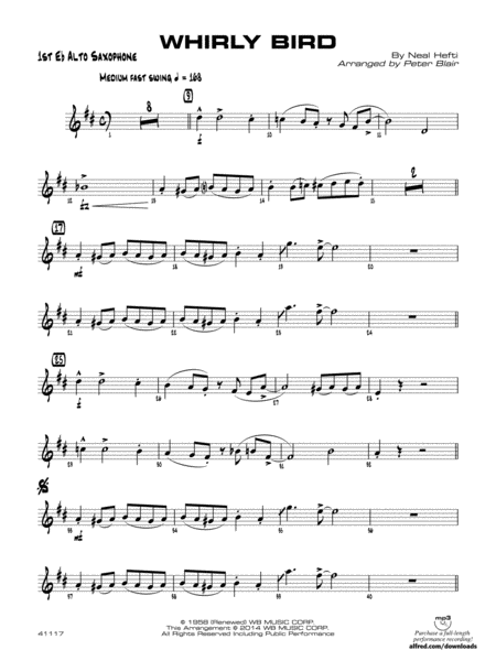 Whirly Bird: E-flat Alto Saxophone