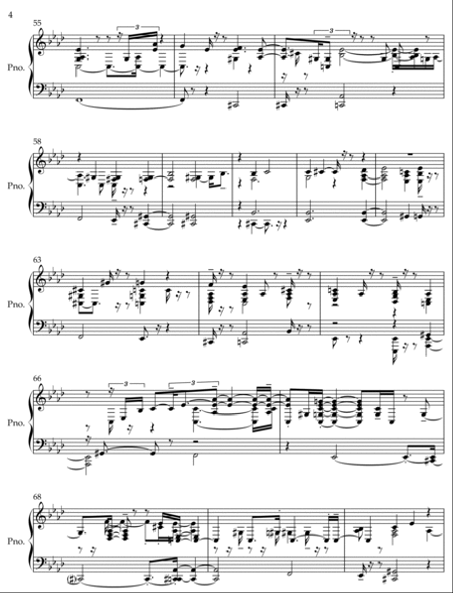 Between the Aisles (2023/2024) Piano Solo scores gallery preview page 4