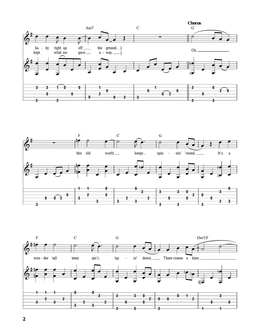 Comes A Time Acoustic Guitar scores gallery preview page 2
