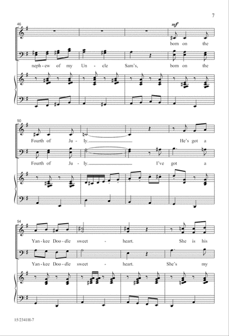 Salute to America 4-Part scores gallery preview page 8