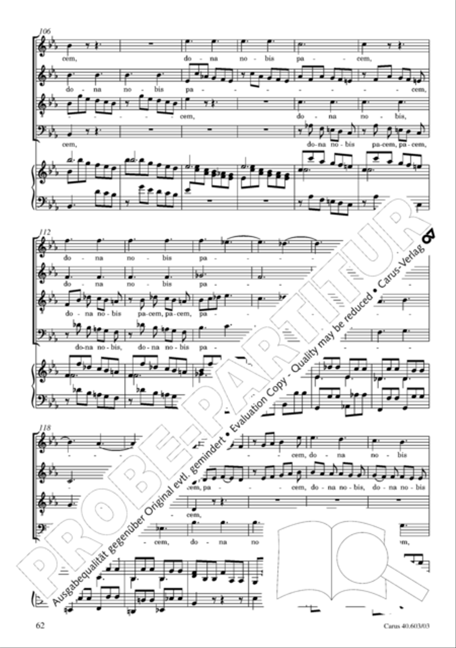 Grosse Orgelsolomesse in Es 4-Part scores gallery preview page 63