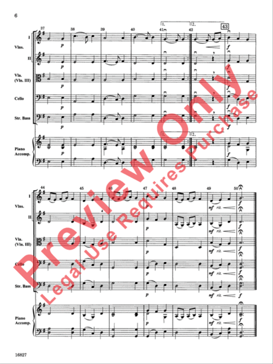Renaissance Suite String Orchestra scores gallery preview page 7
