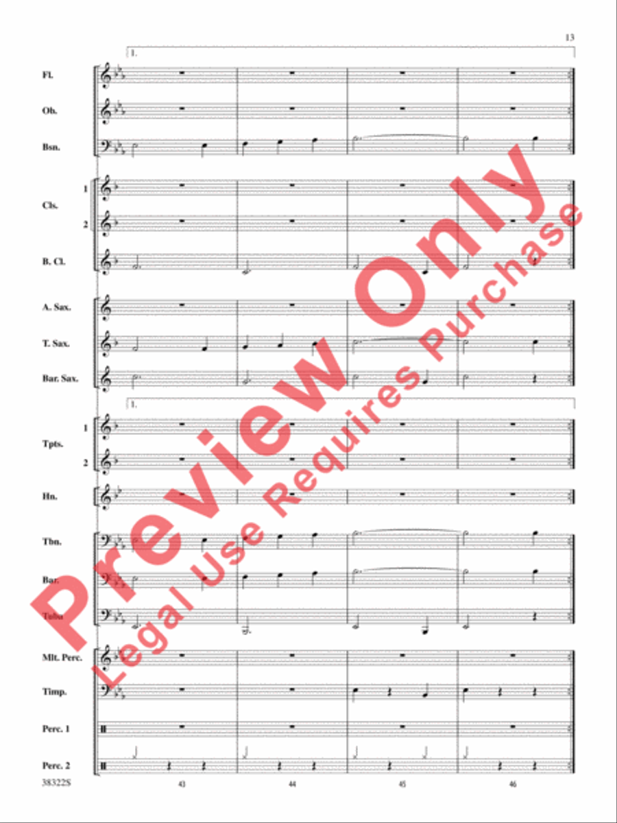 Gesu Bambino Concert Band scores gallery preview page 13