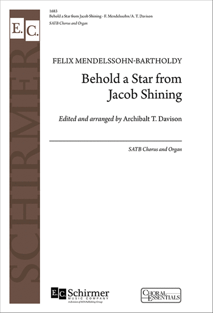 Behold a Star from Jacob Shining 4-Part scores gallery preview page 1