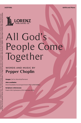 Book cover for All God's People Come Together