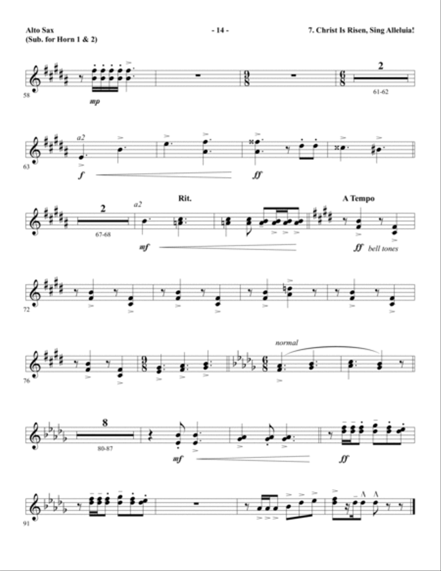 Amazing Love! - Printable Parts Choir scores gallery preview page 15