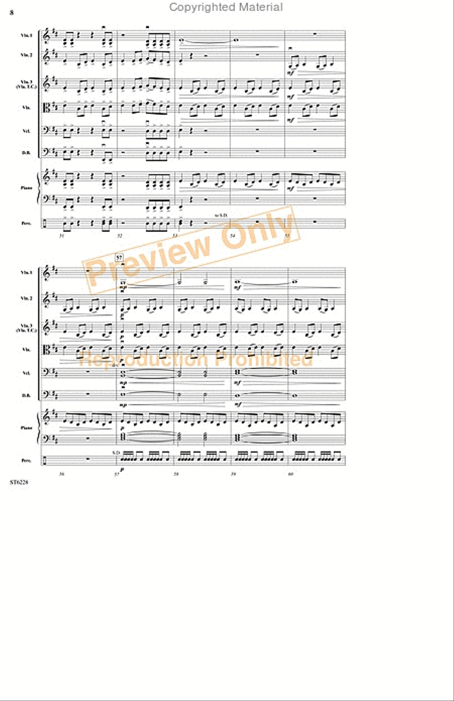 Hunting the Wild Beast String Orchestra scores gallery preview page 7
