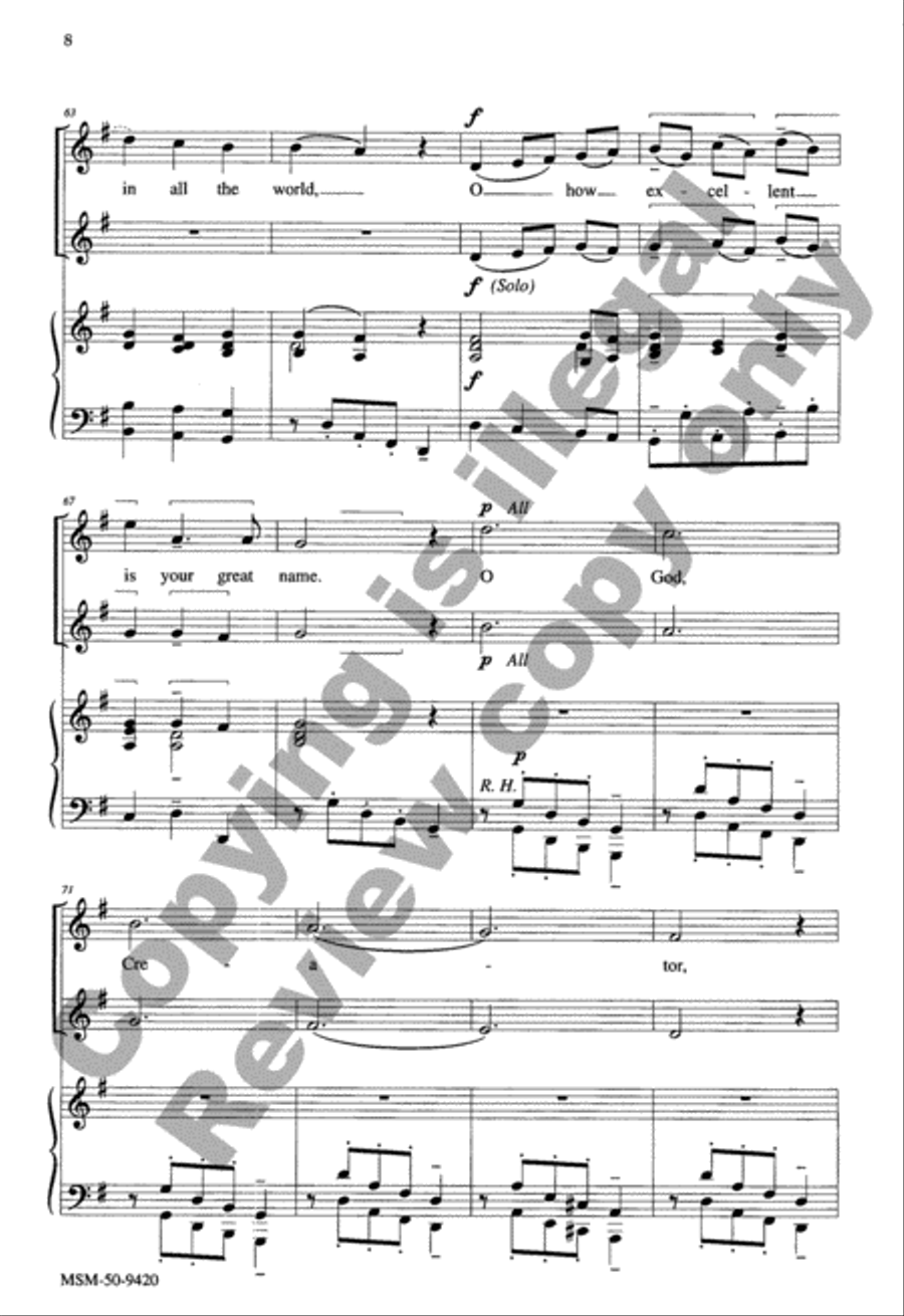 O God, Creator 2-Part scores gallery preview page 7