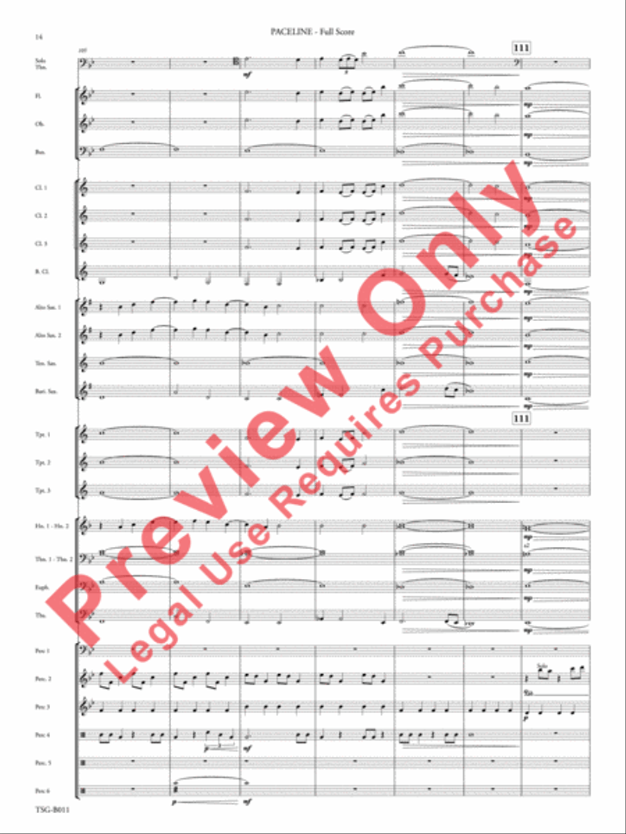 Paceline Paceline Concert Band scores gallery preview page 15