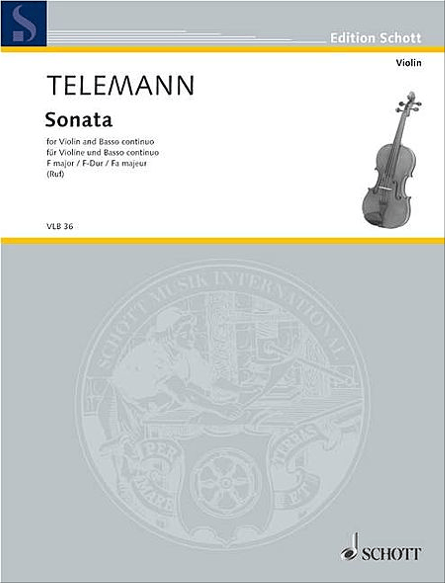 Sonata in F Major Violin scores gallery preview page 1