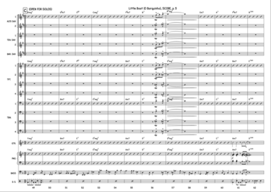 O Barquinho Tenor Saxophone scores gallery preview page 6