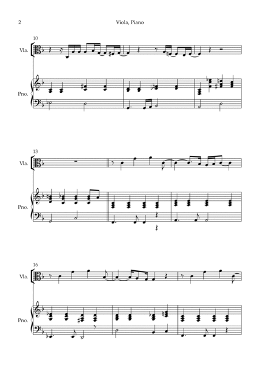 All By Myself Viola scores gallery preview page 2