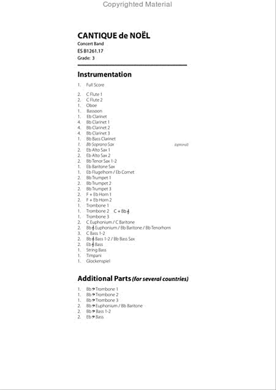 Cantique De Noel 4-Part scores gallery preview page 2
