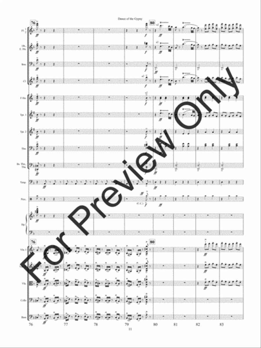 Dance of the Gypsy Dance of the Gypsy String Orchestra scores gallery preview page 14