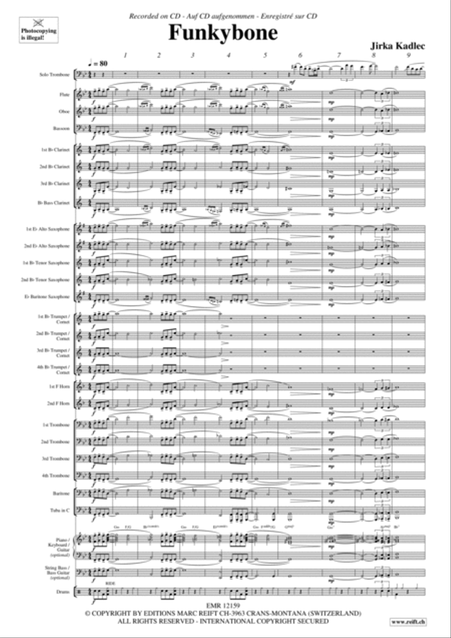 Funkybone Concert Band scores gallery preview page 3