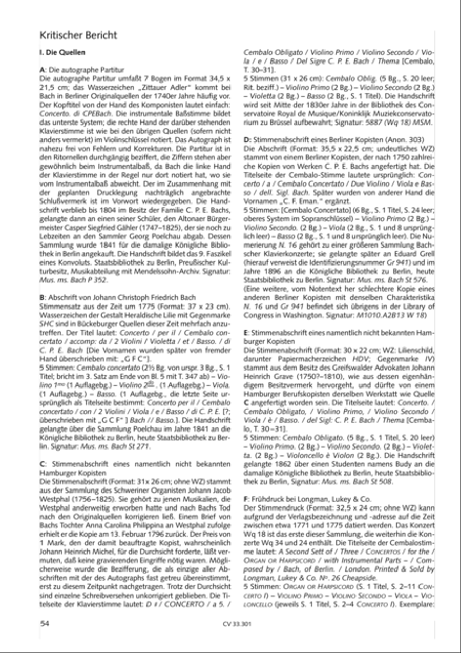 Concerto per il Cembalo in D Cello scores gallery preview page 55