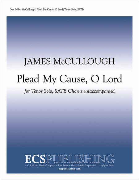 Plead My Cause, O Lord (Revised Version) image number null