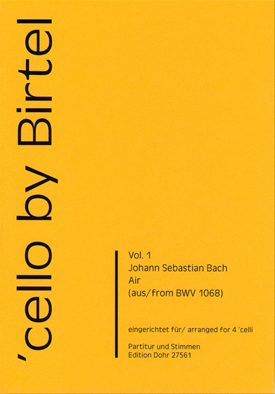 Air BWV 1068 (für vier Violoncelli) Cello scores gallery preview page 1