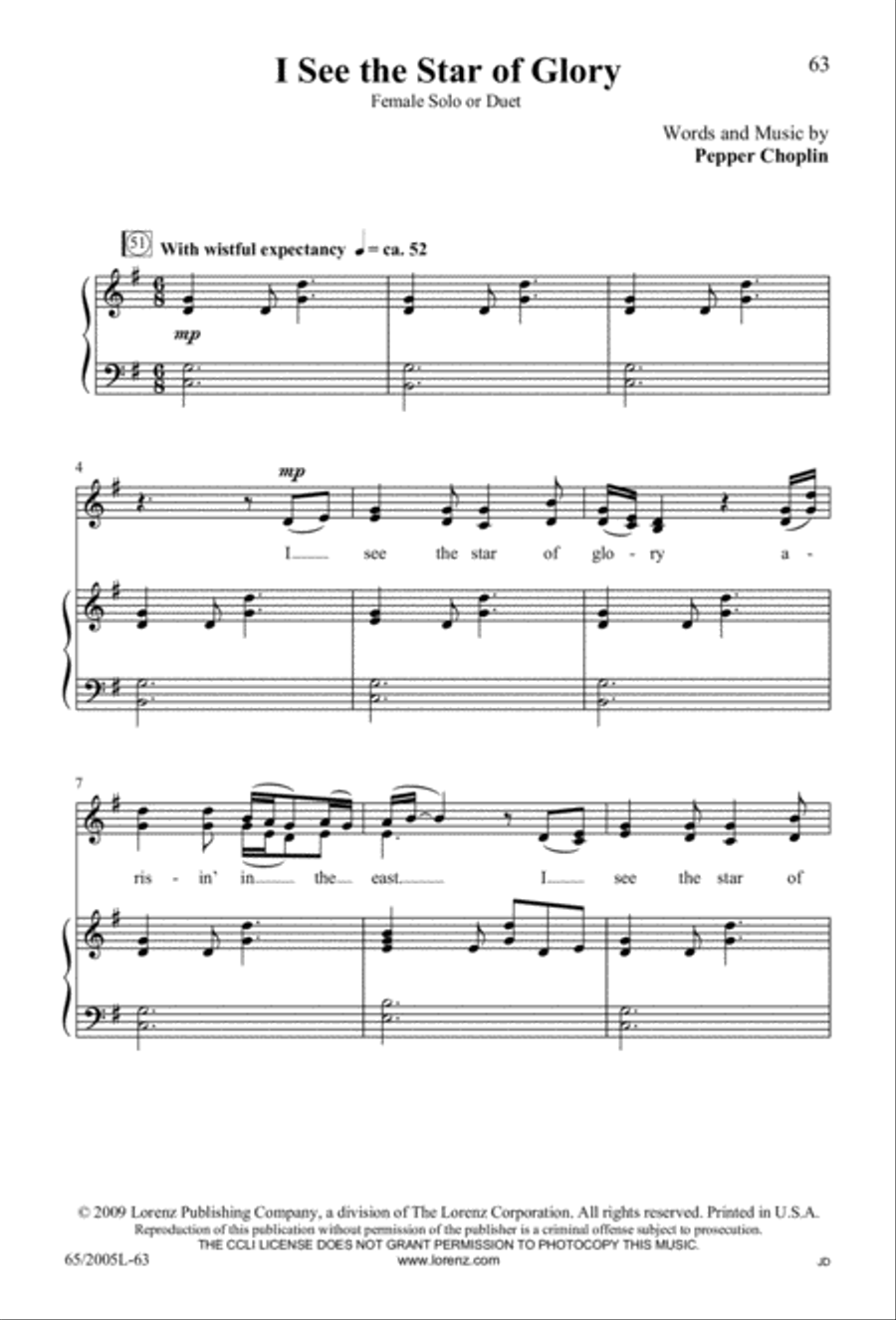 I Hear the Prophet Callin' 4-Part scores gallery preview page 64