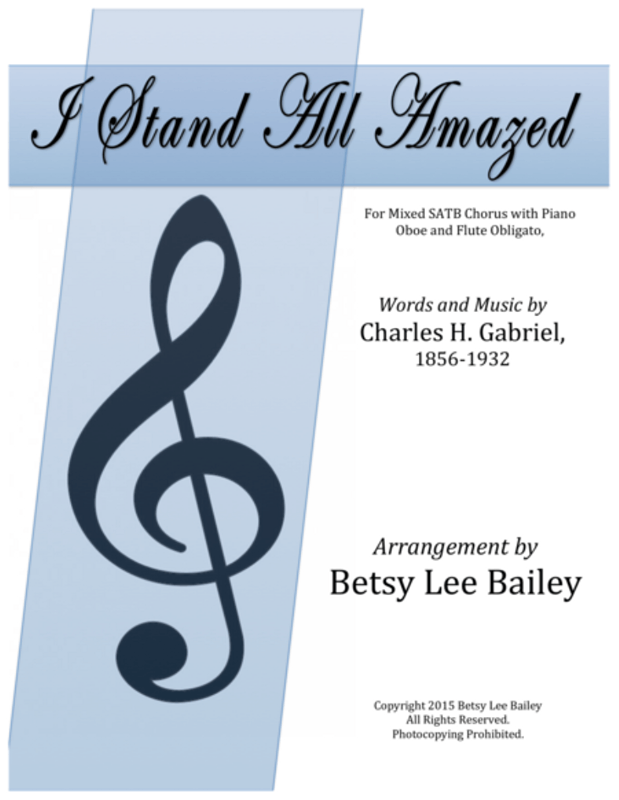 I Stand All Amazed 4-Part scores gallery preview page 1