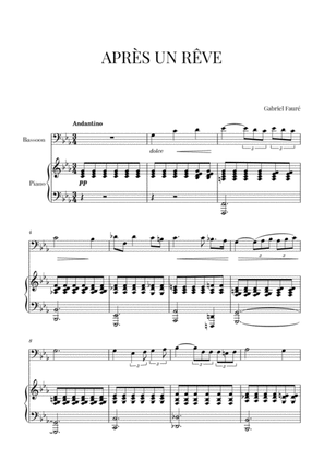 Book cover for Fauré - Après un Rêve (for Bassoon and Piano)
