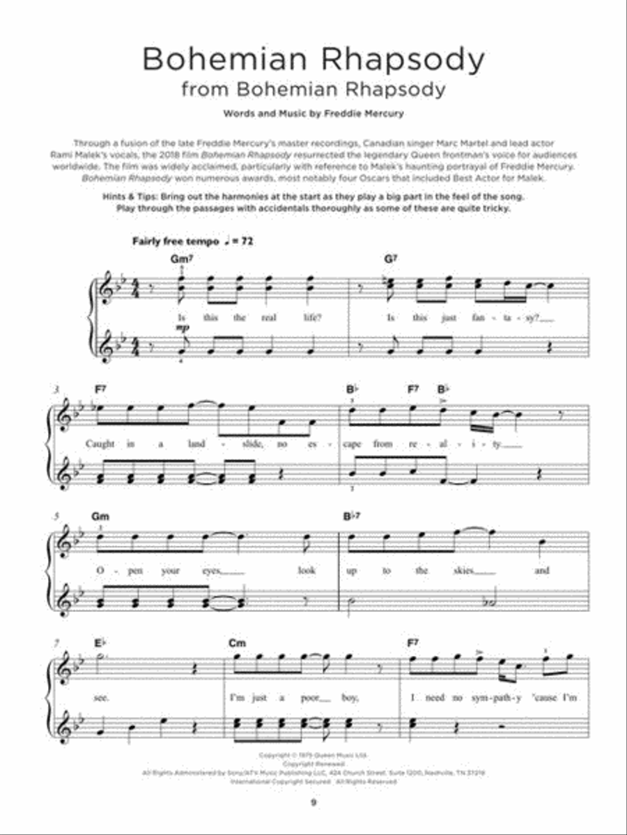 Really Easy Piano – Movie Musicals Easy Piano scores gallery preview page 5