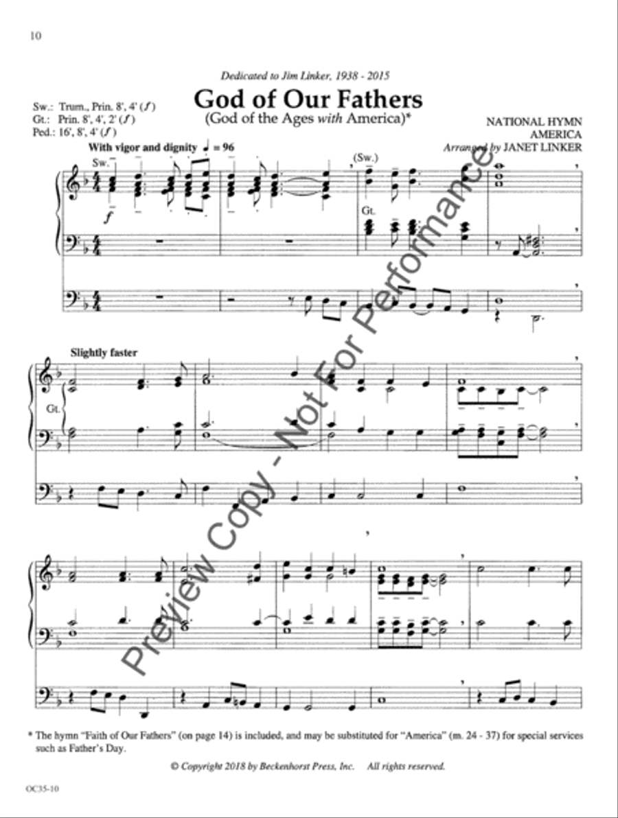 Mine Eyes Have Seen the Glory Organ scores gallery preview page 11