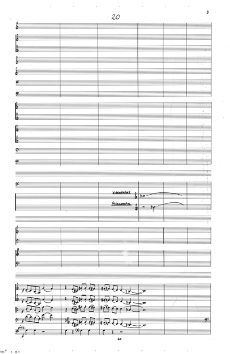 [Luening] Sonority Forms I Full Orchestra scores gallery preview page 5