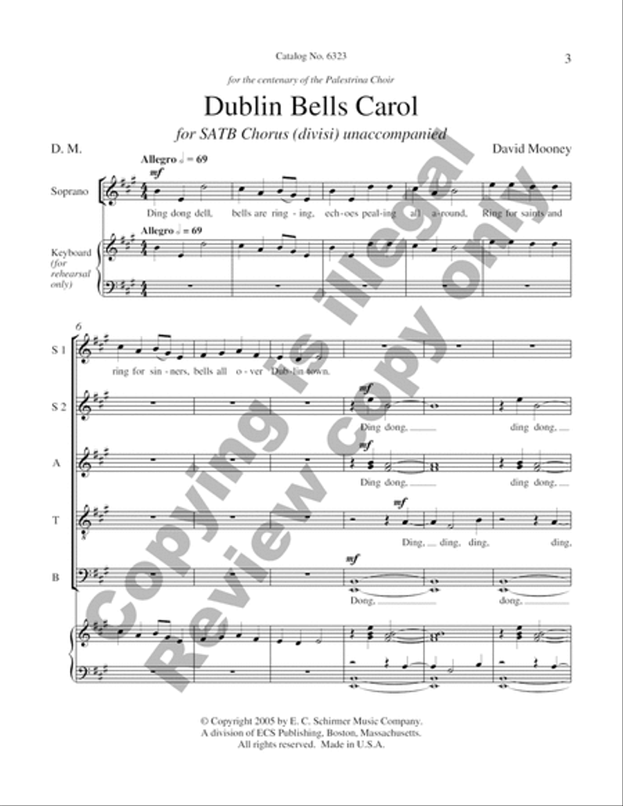 Dublin Bells Carol Dublin Bells Carol Divisi scores gallery preview page 8