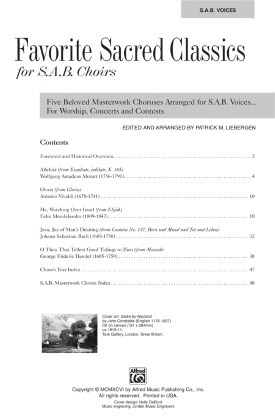 Favorite Sacred Classics for SAB Choirs 3-Part scores gallery preview page 7