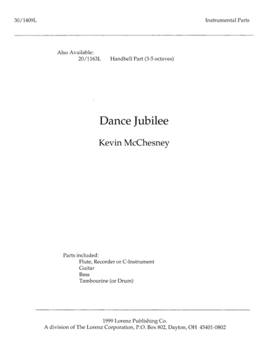 Dance Jubilee - Instrumental parts