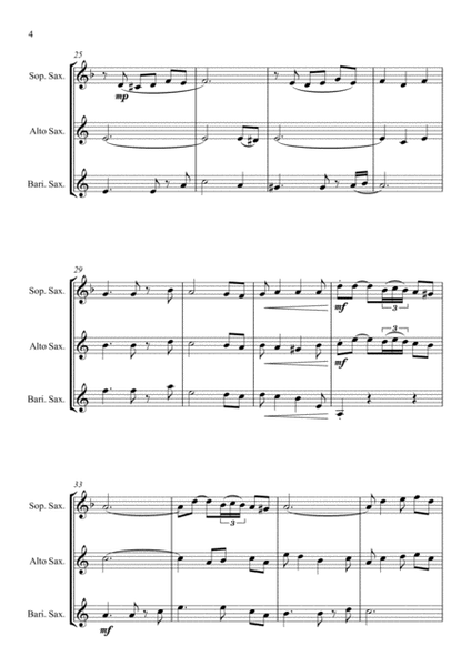 Hungarian Dance - Jazz Arrangement for Saxophone Trio image number null
