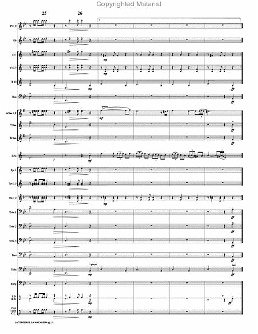La Virgen de la Macarena La Virgen de la Macarena Concert Band scores gallery preview page 8