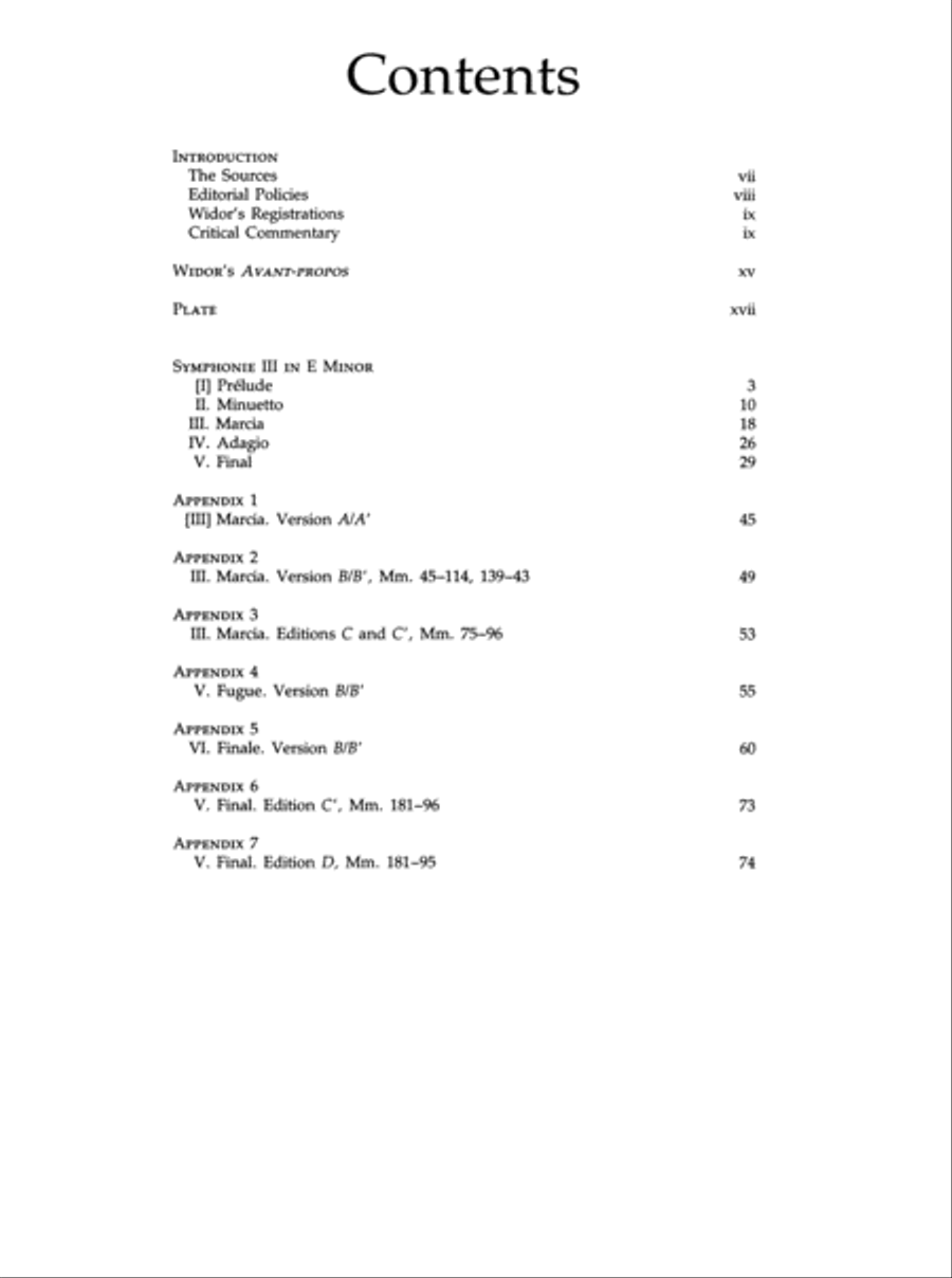 Symphonie III in E Minor Organ scores gallery preview page 2