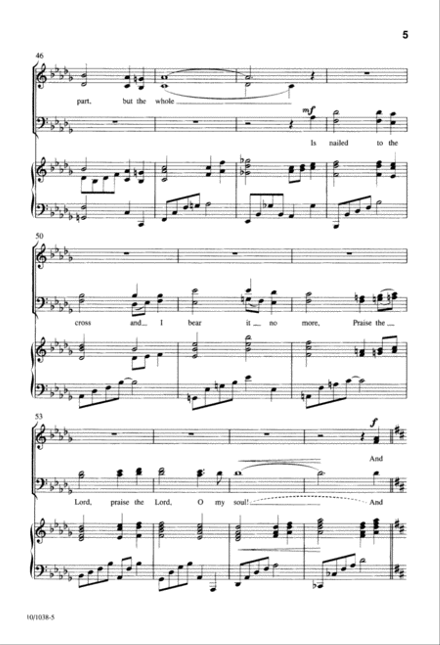 It Is Well With My Soul 4-Part scores gallery preview page 5