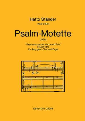 Book cover for Psalm-Motette für 4stg. gem. Chor und Orgel "Gepriesen sei der Herr, mein Fels" (Psalm 144)