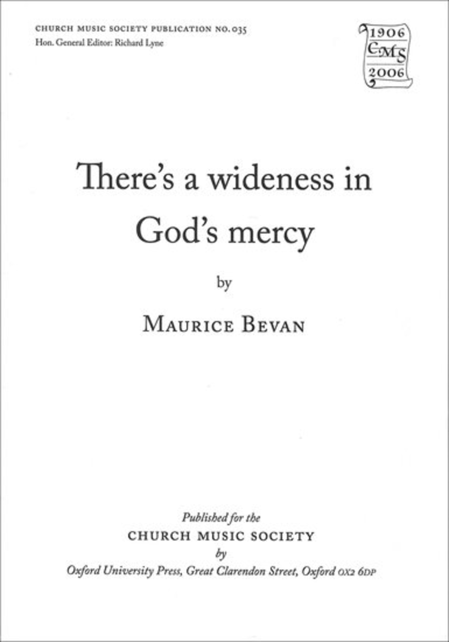 There's wideness in God's mercy 4-Part scores gallery preview page 1