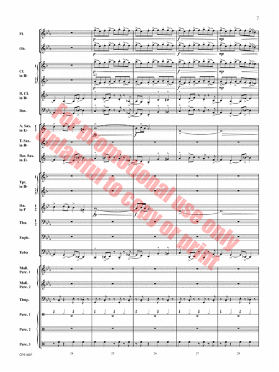Ghost Run Concert Band scores gallery preview page 8